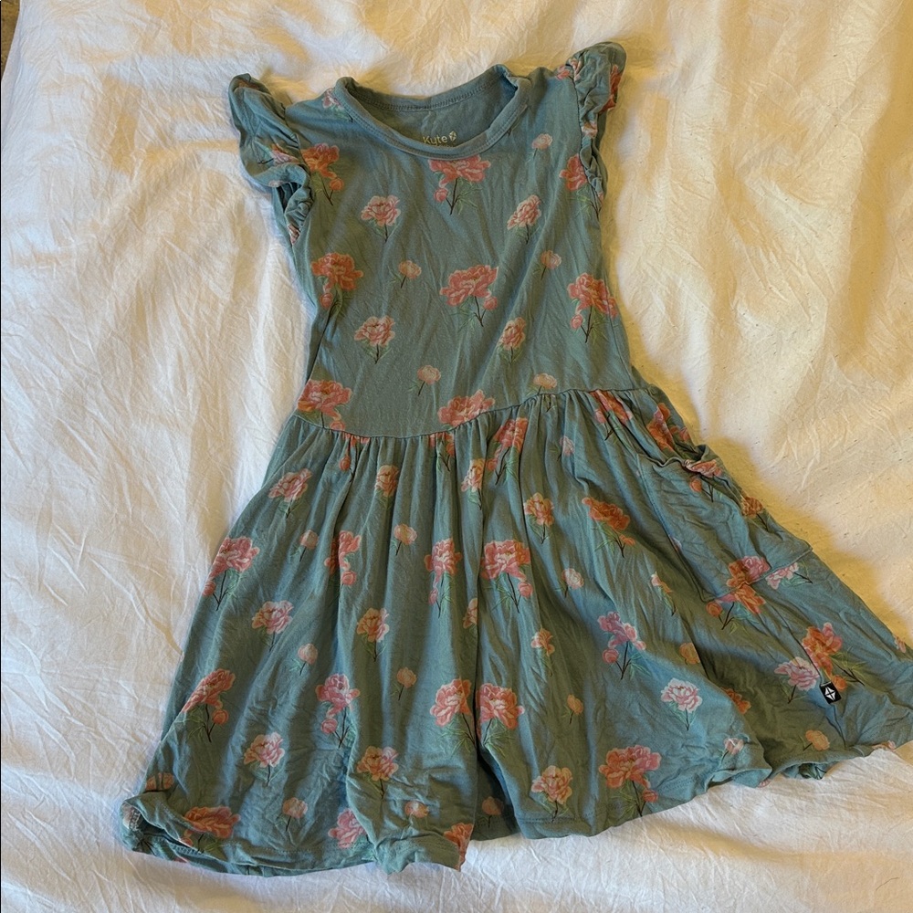 Kyte BABY Blue Floral Dress